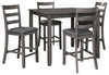 Bridson Counter Height Dining Room Table and Bar Stools (Set of 5)