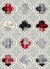 MERSIN HS115 GREY/RED AREA RUG