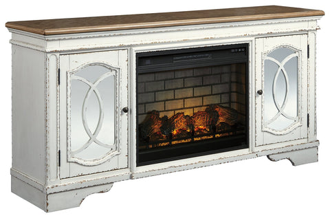 Realyn 74" TV Stand with Electric Fireplace