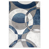 BRISTOL 5031 GREY/NAVY/TURQUOISE AREA RUG