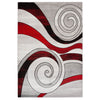 BRISTOL 5065 GREY RED AREA RUG